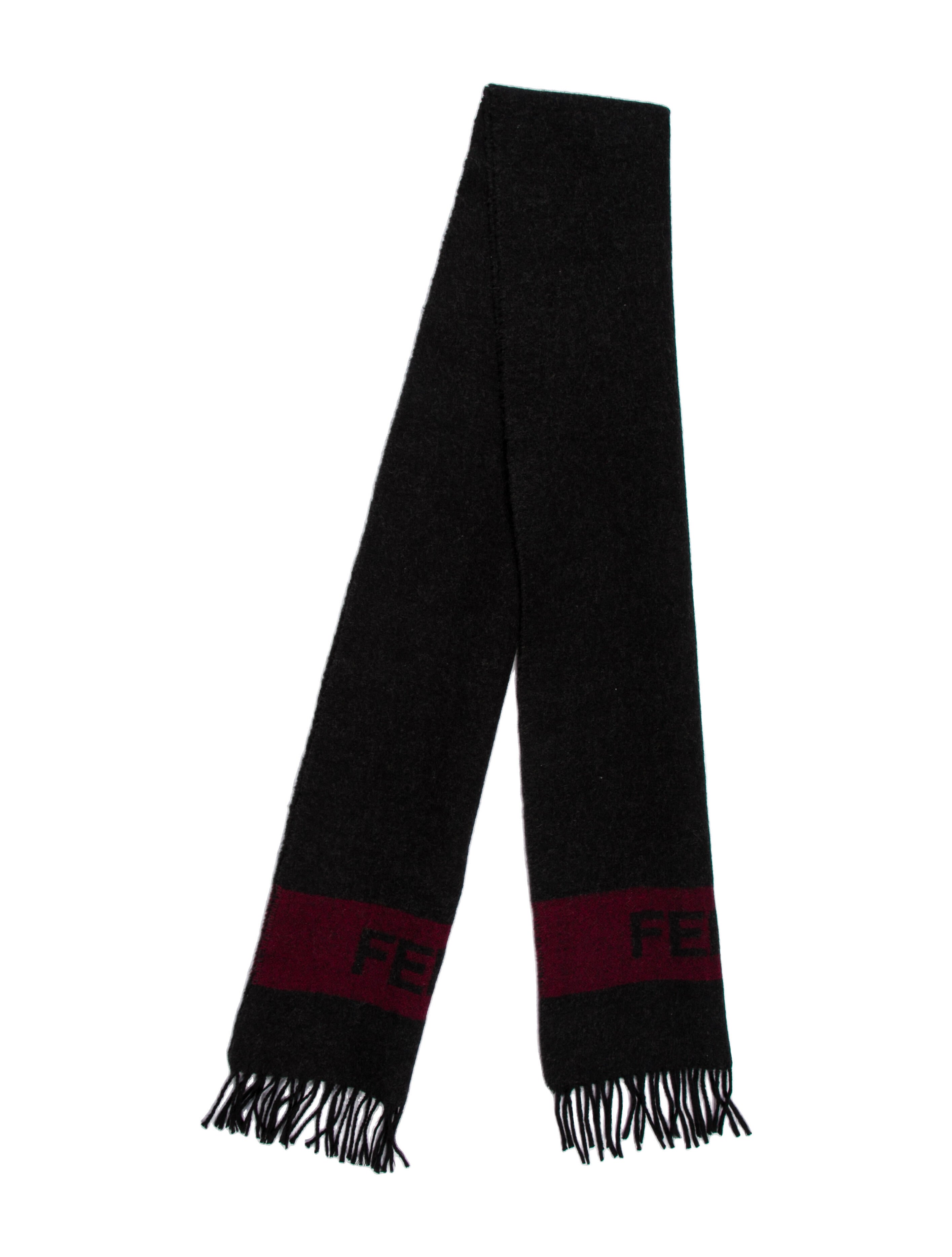 fendi black scarf