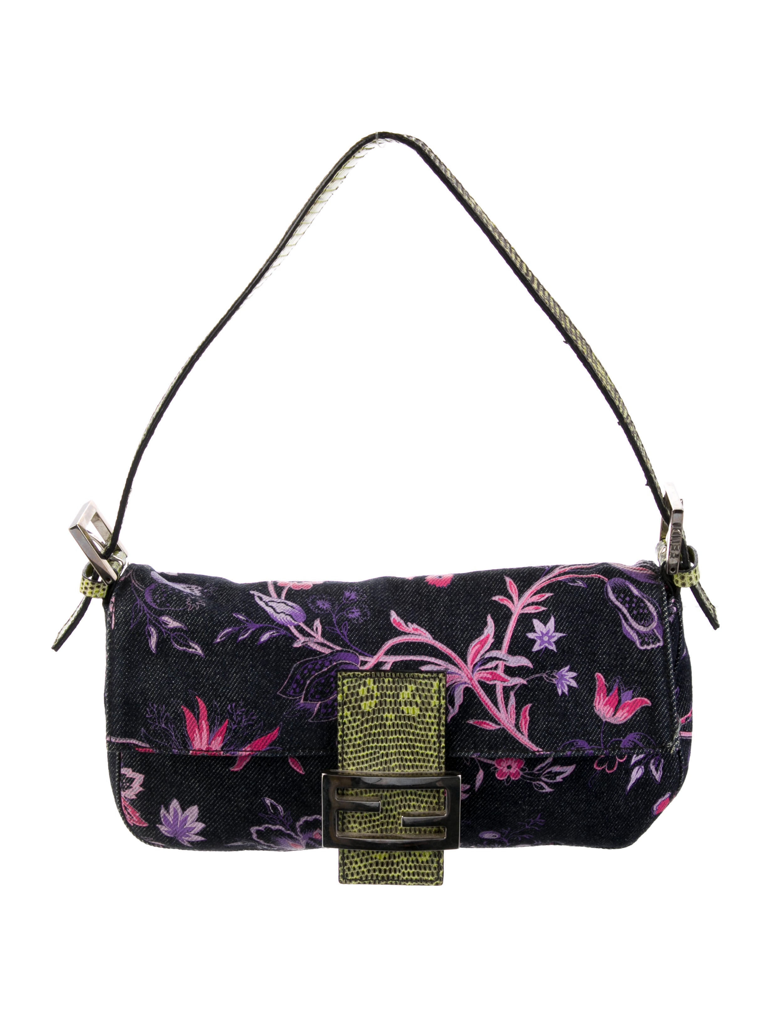 【VIP価格】FENDI Baguette denim Shoulder Bag FENDI Baguette Denim Shoulder Bag | Blue | FARFETCH