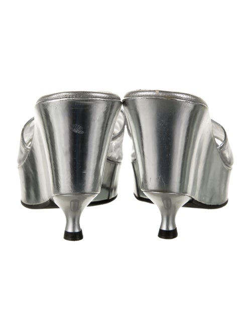 Fendi Leather Trim Embellishment Slides