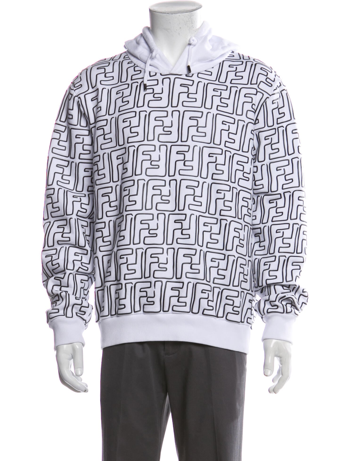 Fendi 2019 x Joshua Vides Hoodie - White Sweatshirts