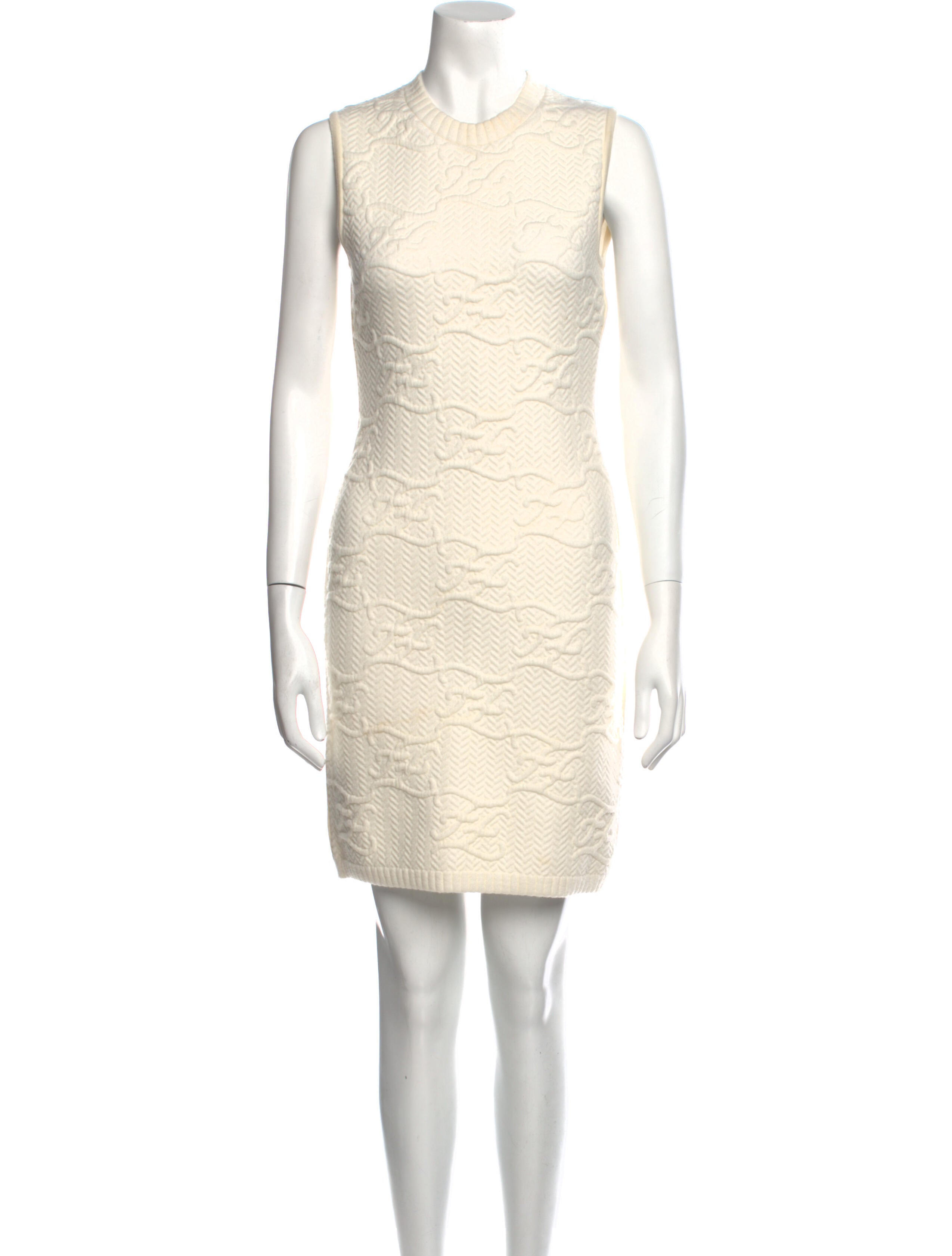 Fendi Crew Neck Mini Dress