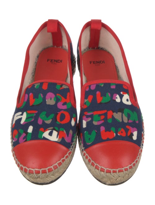 Fendi Canvas Printed Espadrilles