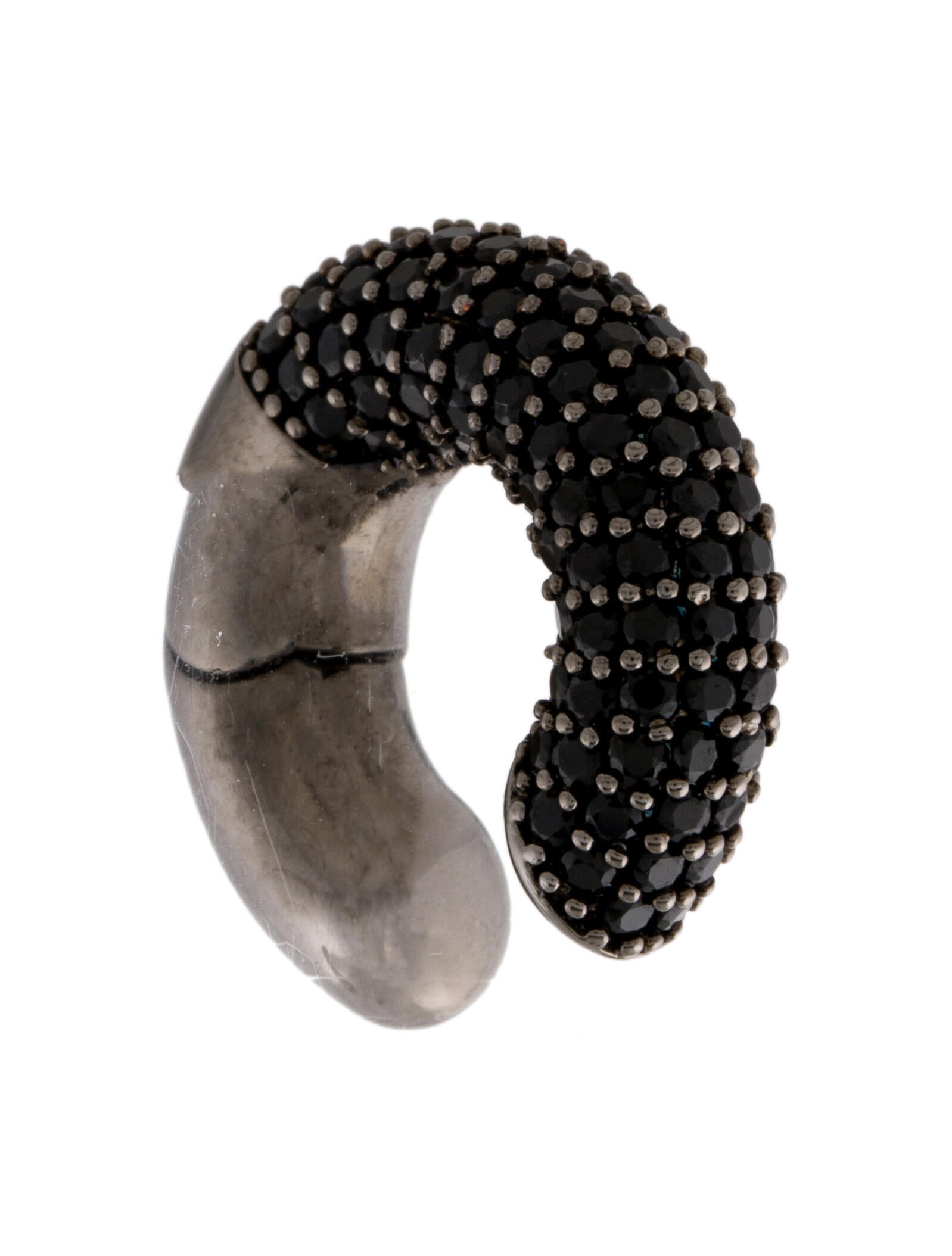 Fendi Fendioops Ear Cuff Gunmetal Ear Cuff, Earrings FEN209709