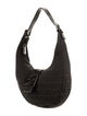 Fendi Leather-Trimmed Zucchino Hobo