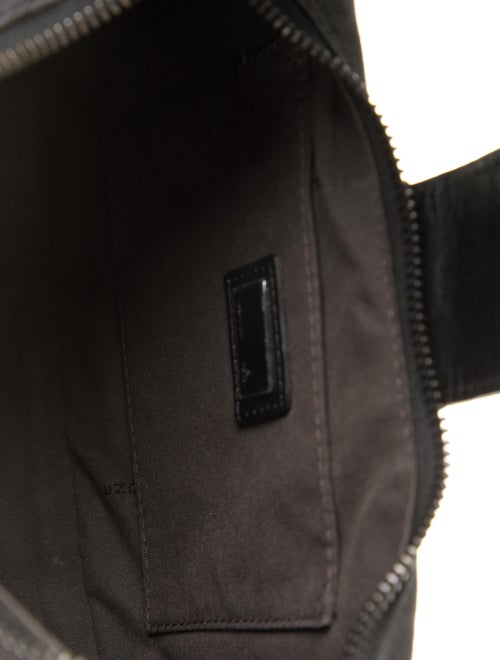 Fendi Leather-Trimmed Zucchino Hobo