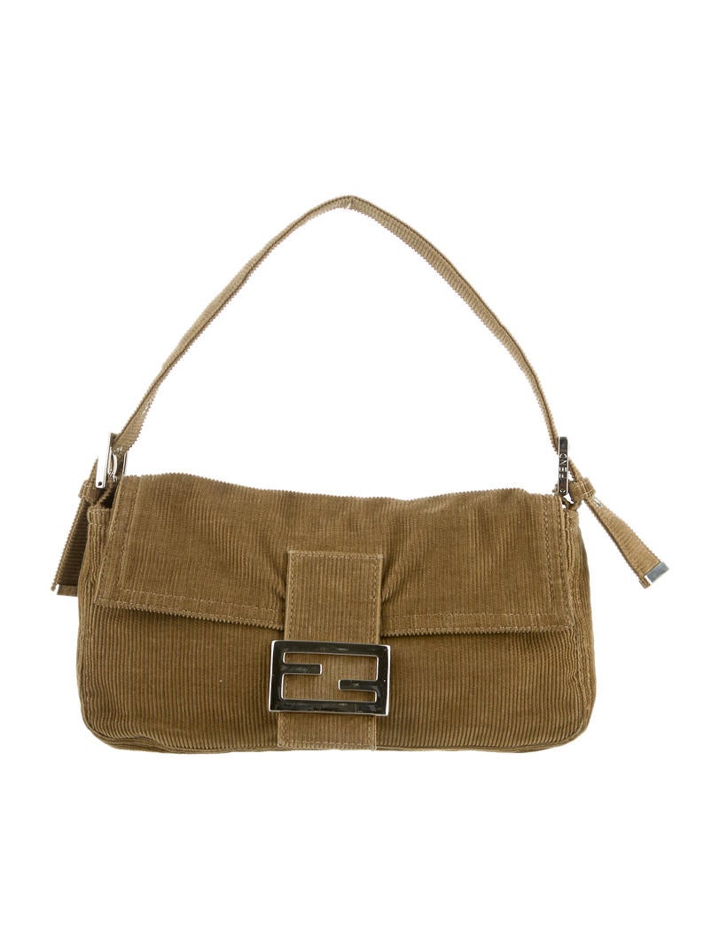 Fendi Corduroy Baguette Handbags FEN21638 The RealReal
