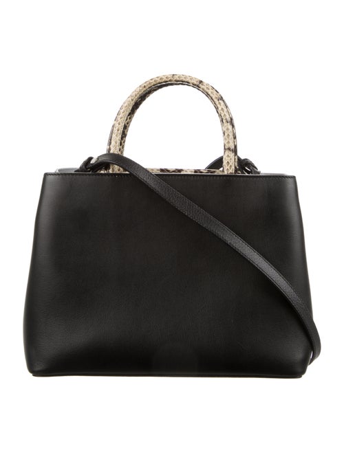 Fendi Python-Trimmed Petite 2Jours Tote