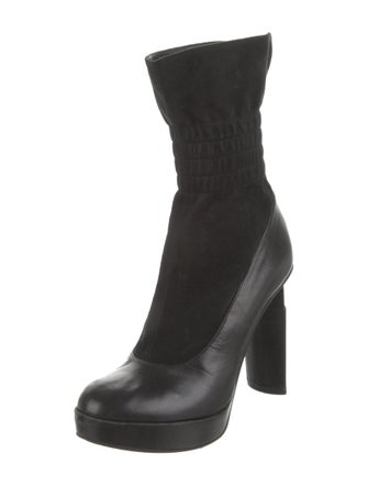 Fendi Leather Sock Boots