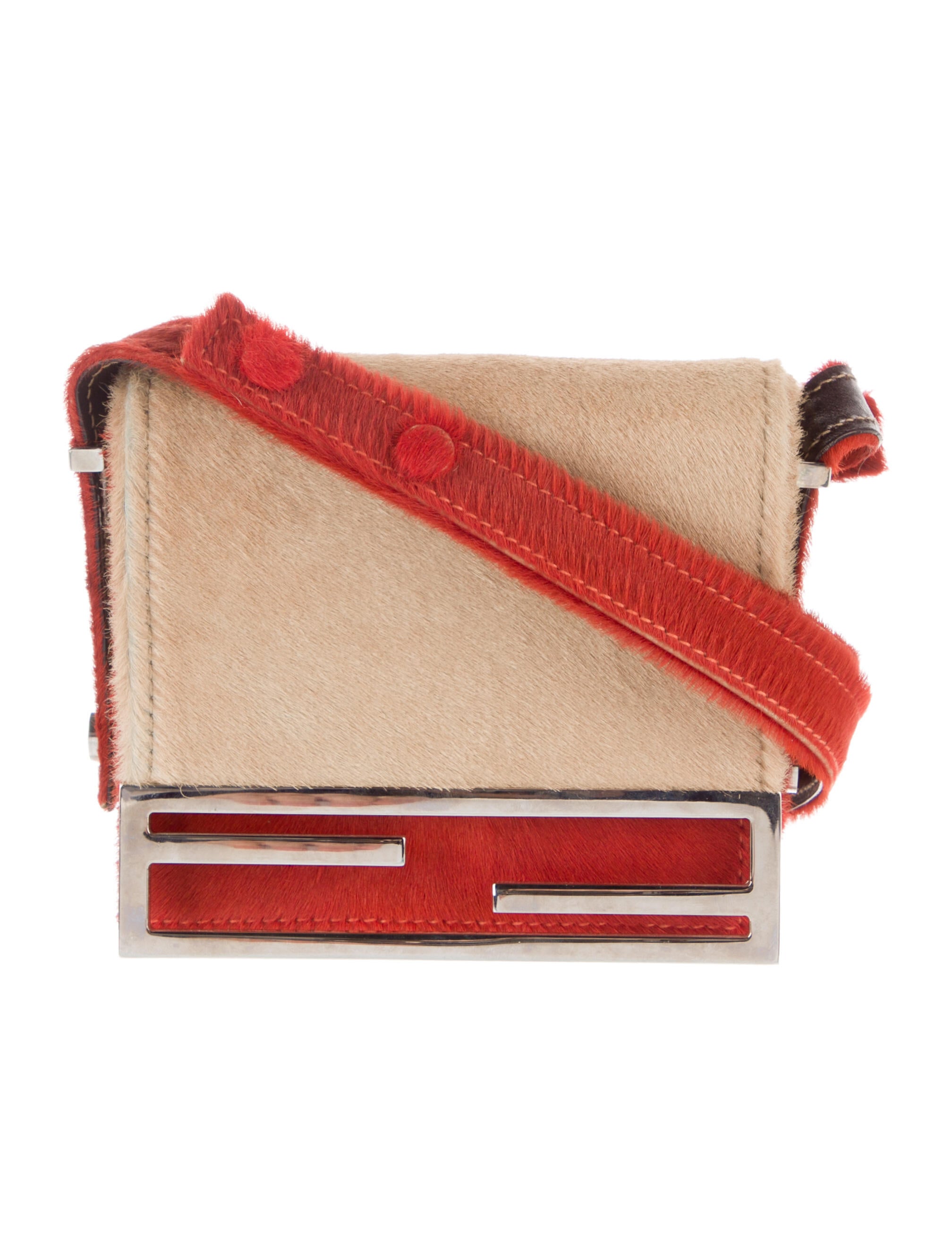 Fendi Vintage Leather Crossbody Black Shoulder Bags, Handbags