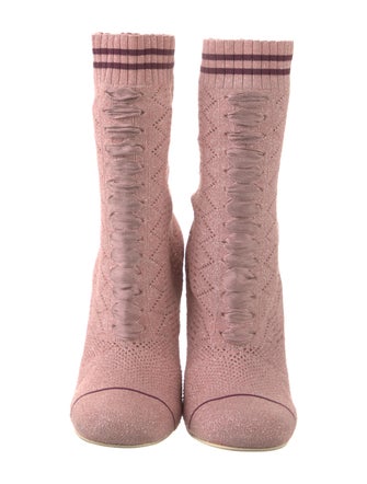 Fendi Striped Sock Boots