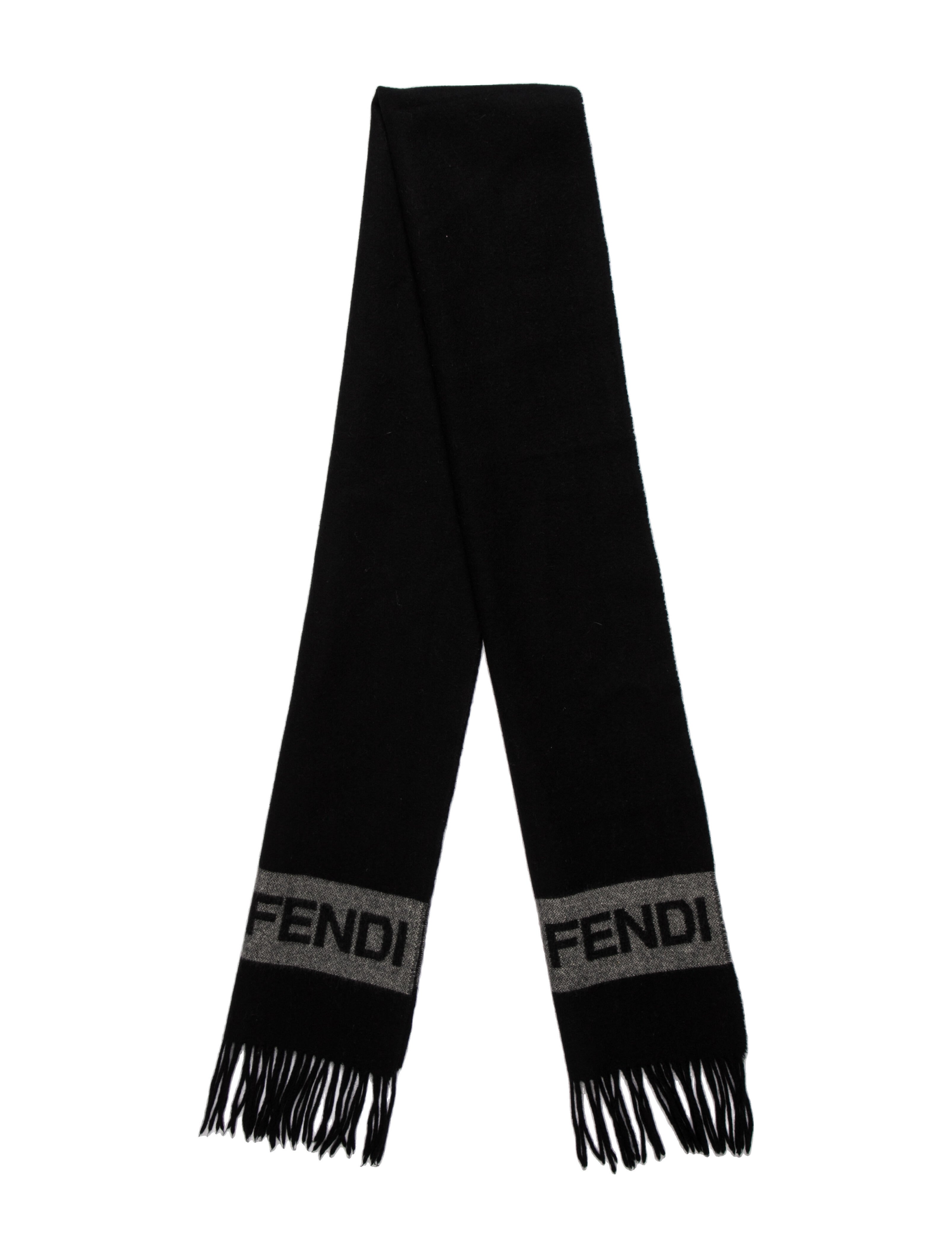 fendi black scarf