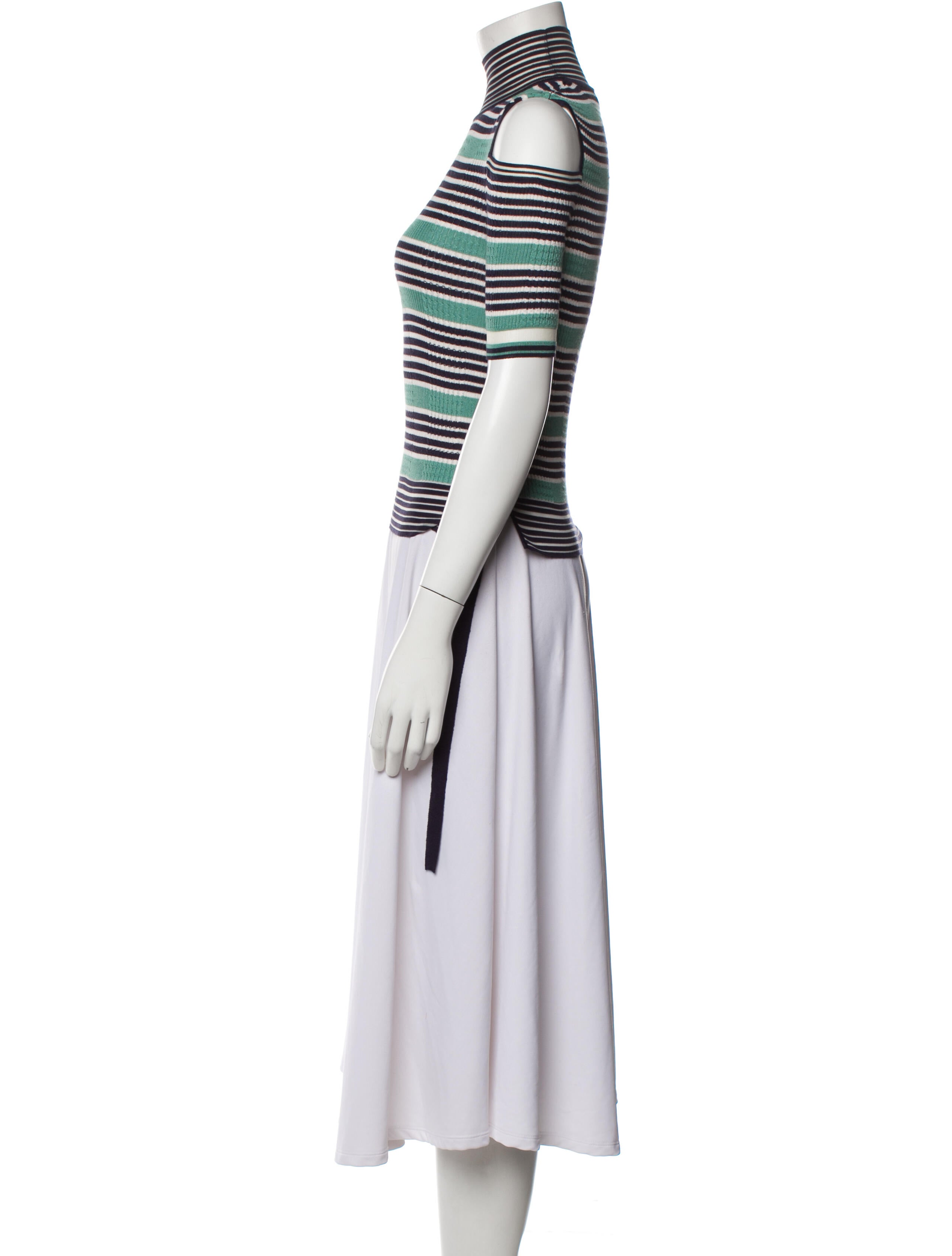 Fendi Silk Striped Top
