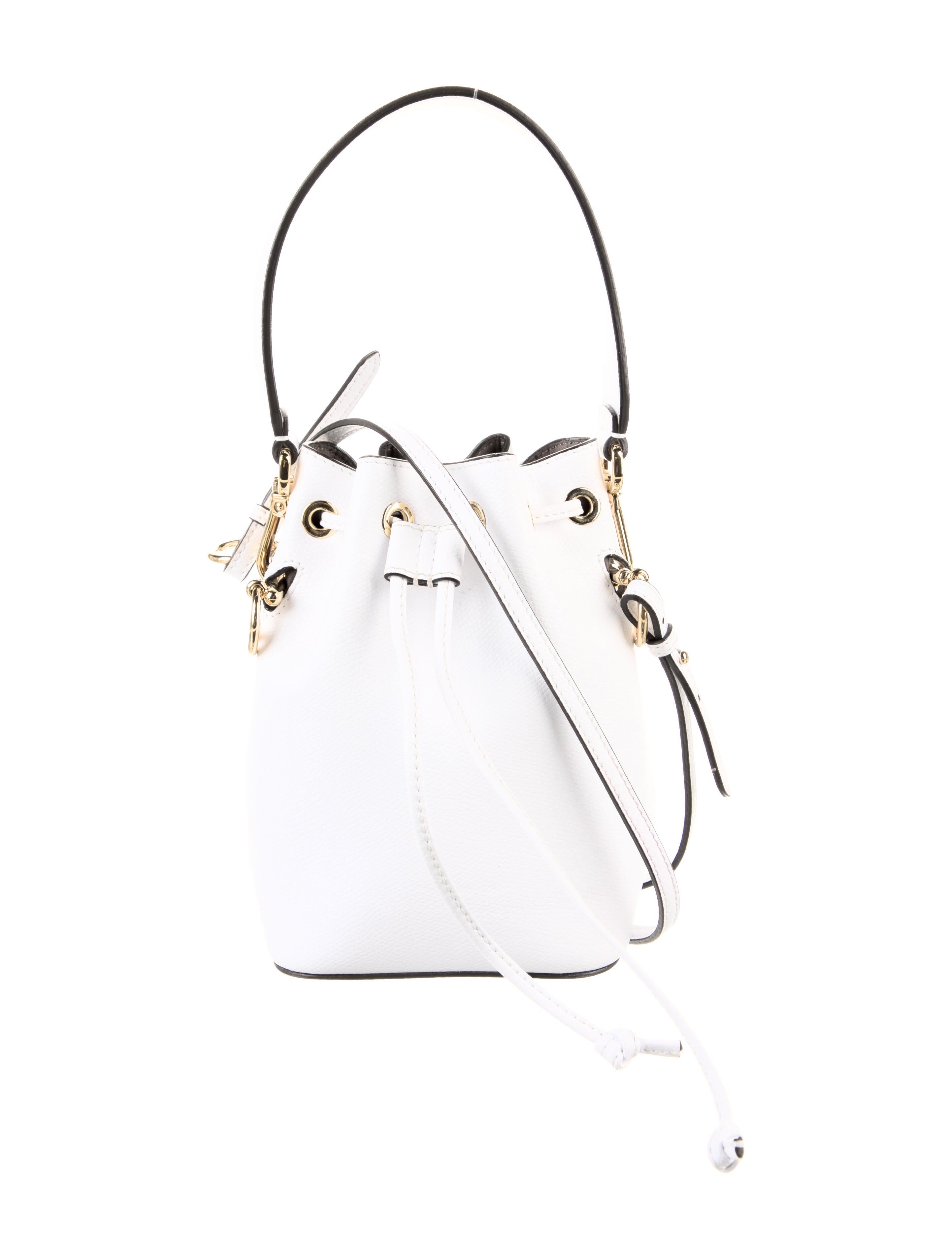 Fendi Vintage Embellished Micro Baguette White Mini Bags, Handbags