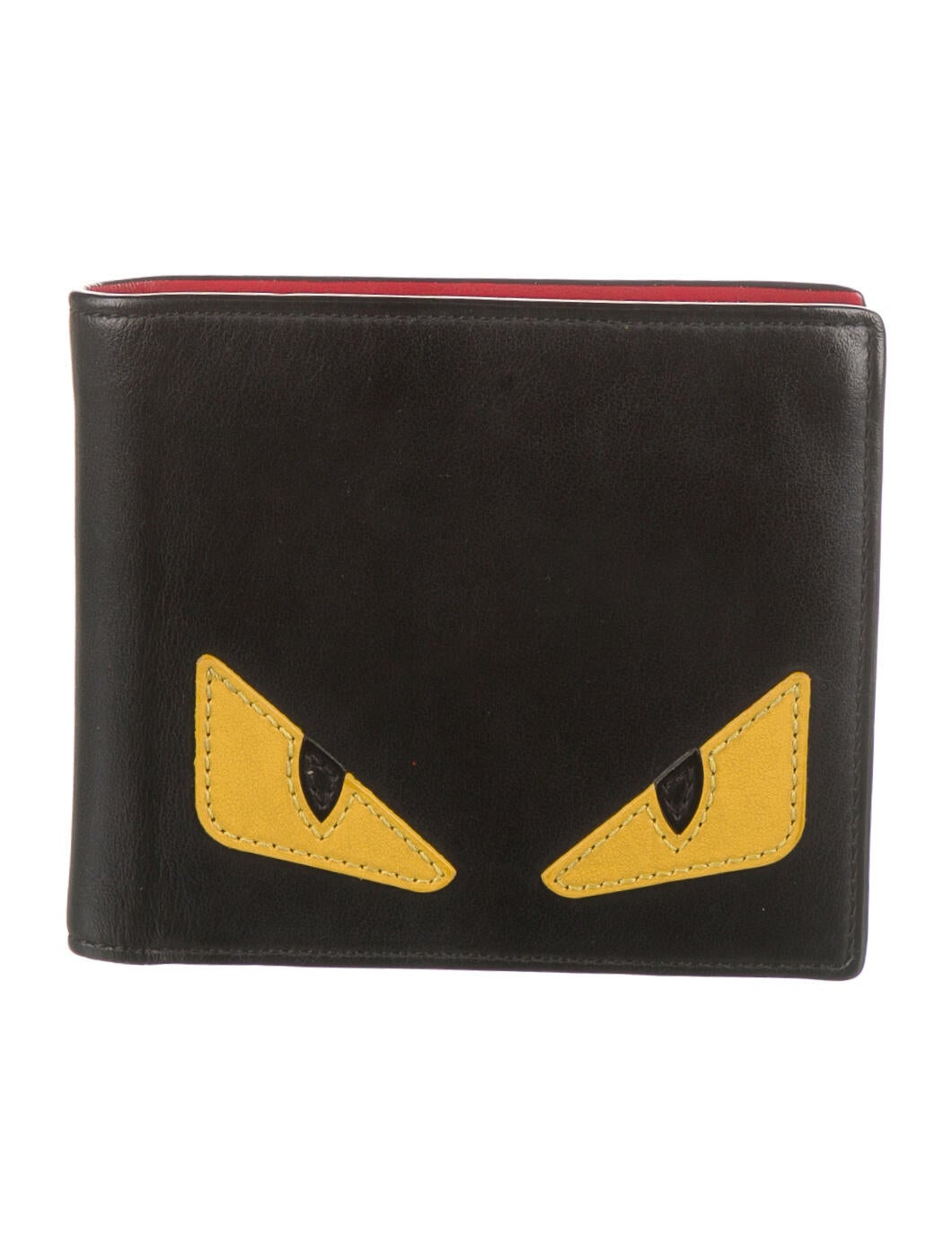 Fendi Monster Eyes Leather Wallet - Black Wallets, Accessories