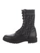 Fendi Rockoko Zucca FF Logo Combat Boots