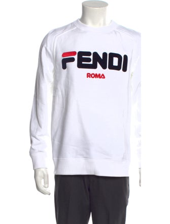 Fendi Graphic Print Crew Neck Sweatshirt