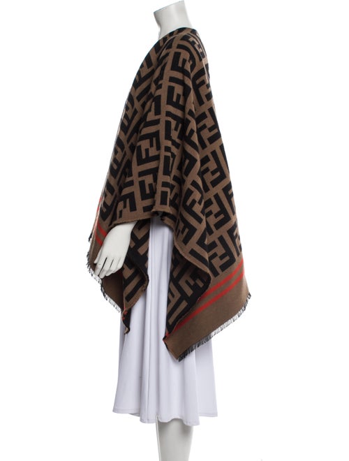 Fendi Wool Printed Shawl