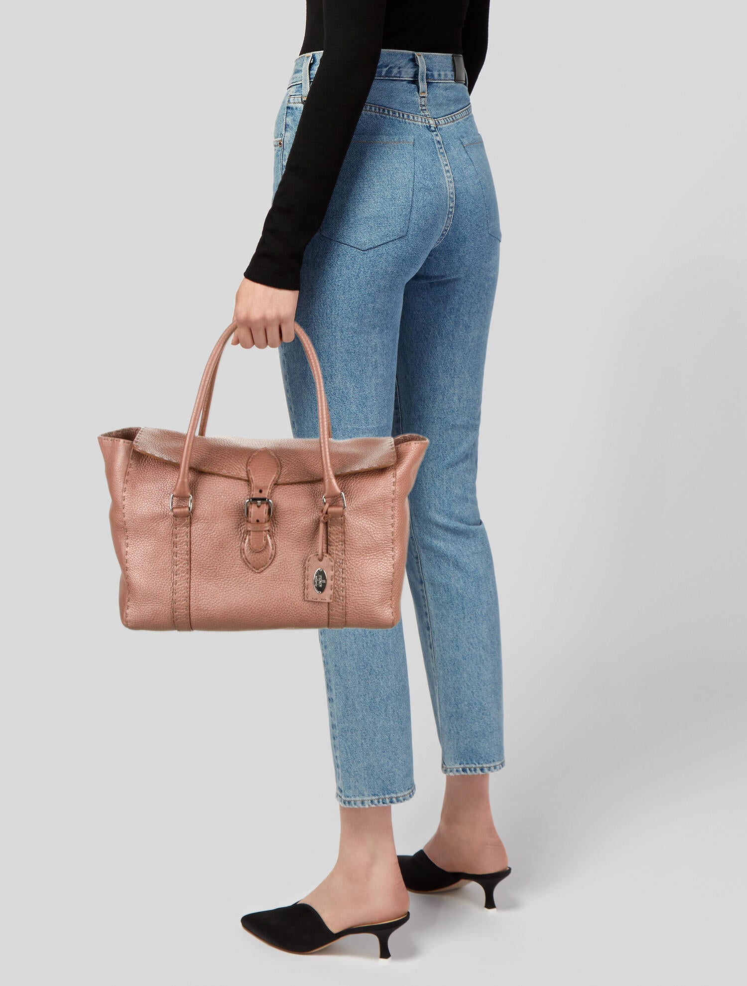 FENDI Celeria Quoio leather Messenger bag Shoulder Bag 8BT296 pink