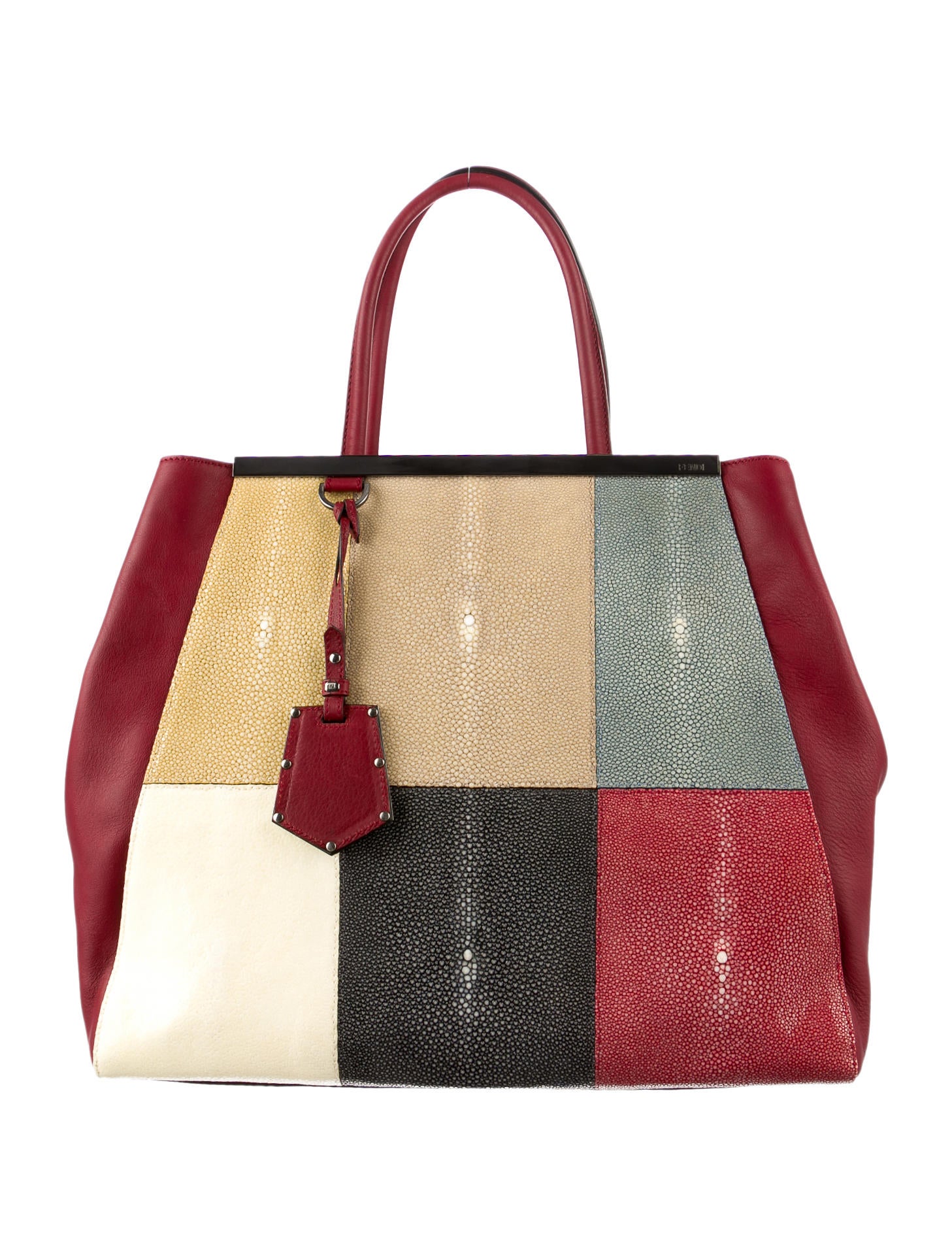 Fendi 2jours Patchwork Stingray Bag Handbags FEN27321 The RealReal