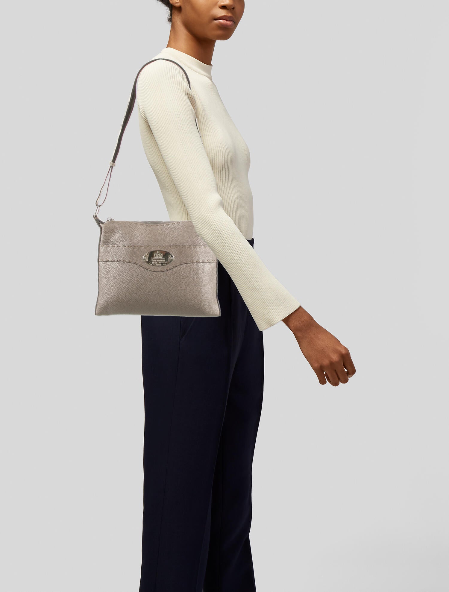 Fendi Selleria Crossbody Bag Neutrals Crossbody Bags, Handbags