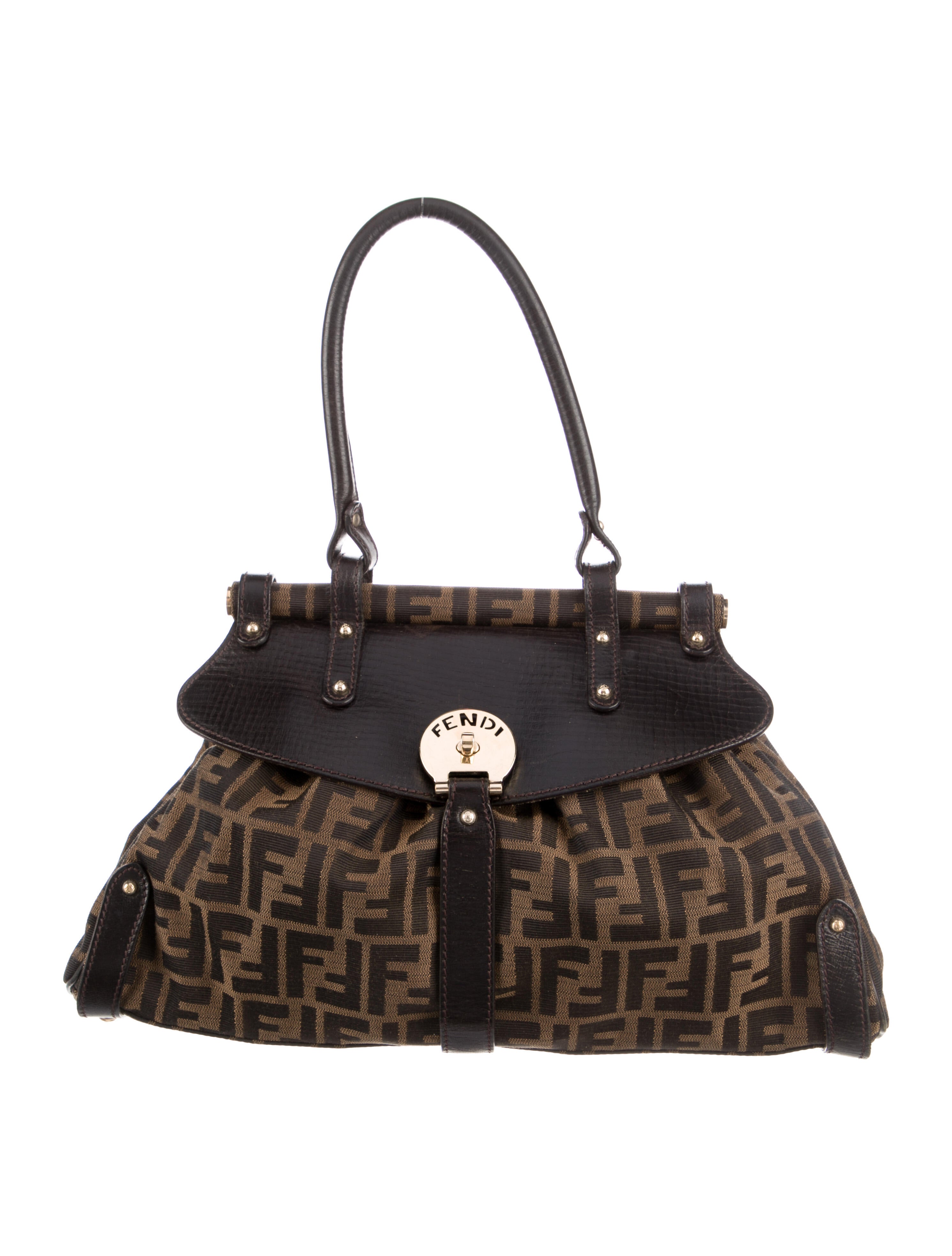 Fendi Zucca Magic Top Handle Bag Handle Bags, Handbags The RealReal