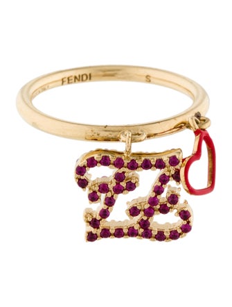 Fendi Charm Cocktail Ring