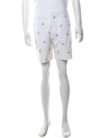 Fendi Printed Flat Front Shorts