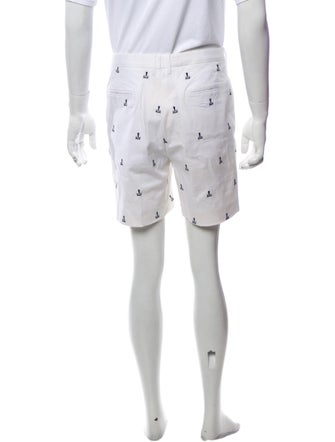 Fendi Printed Flat Front Shorts