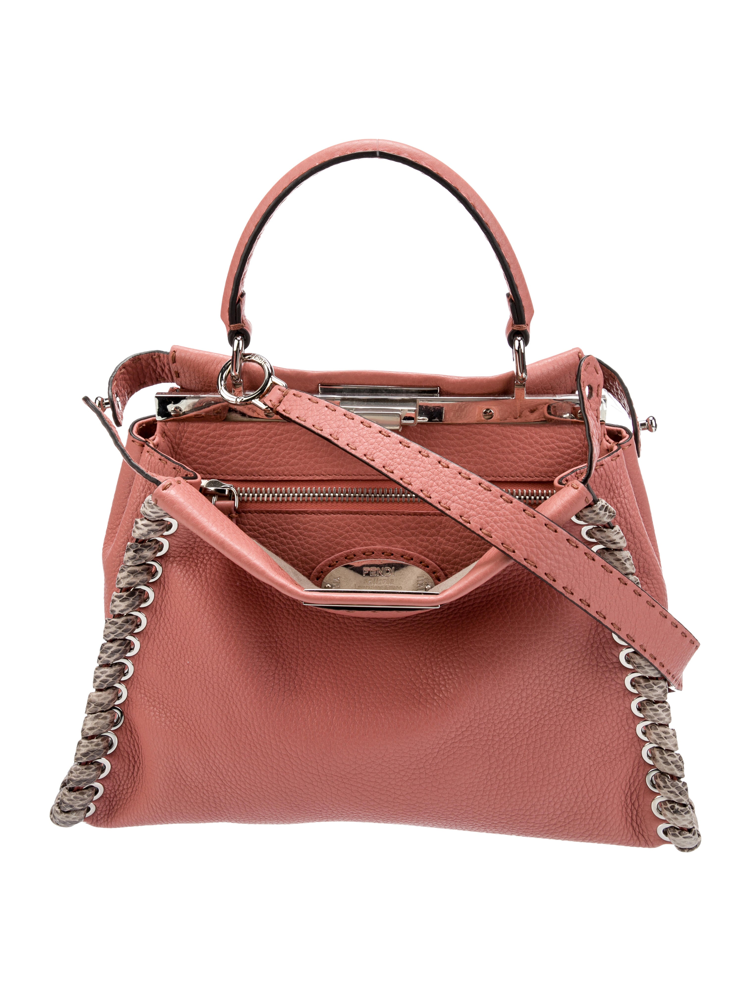 Fendi Medium Peekaboo Bag Pink Totes, Handbags FEN295950 The RealReal