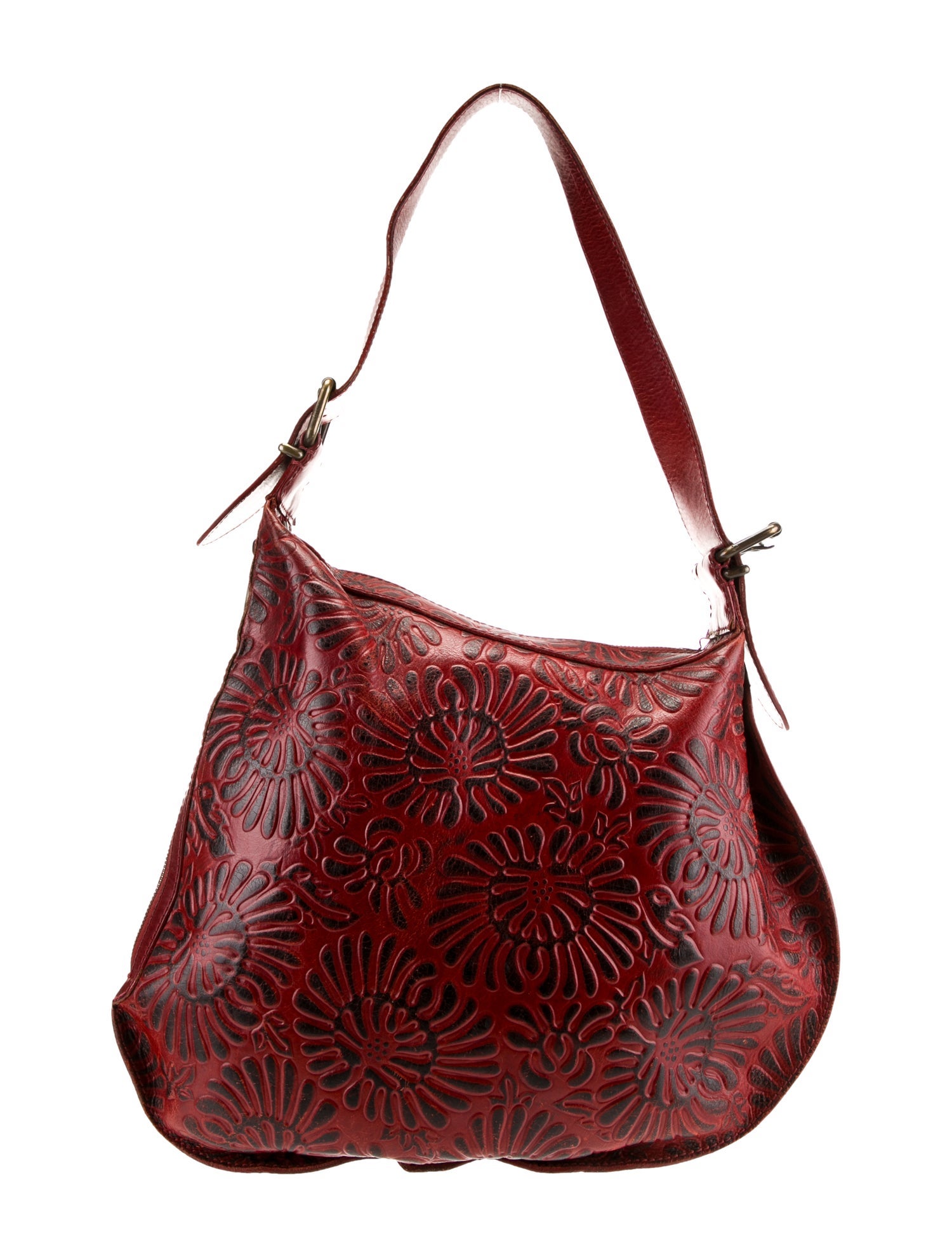FENDI　ズッカ　エナメル　クリアベルト　ワイド　レッド　パテントレザー FENDI - FENDI ズッカ エナメル クリアベルト ワイド レッド パテント