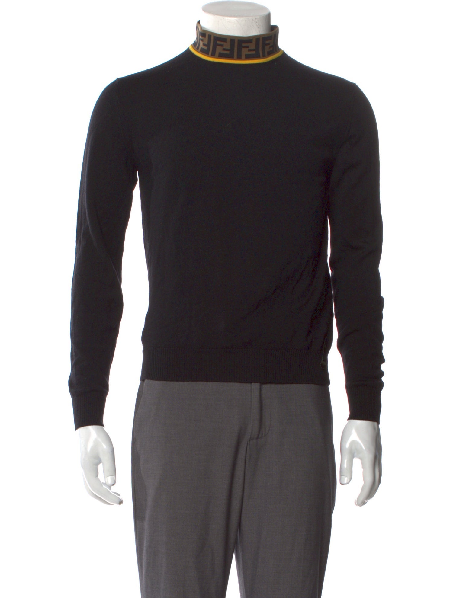 Fendi Printed Turtleneck Pullover