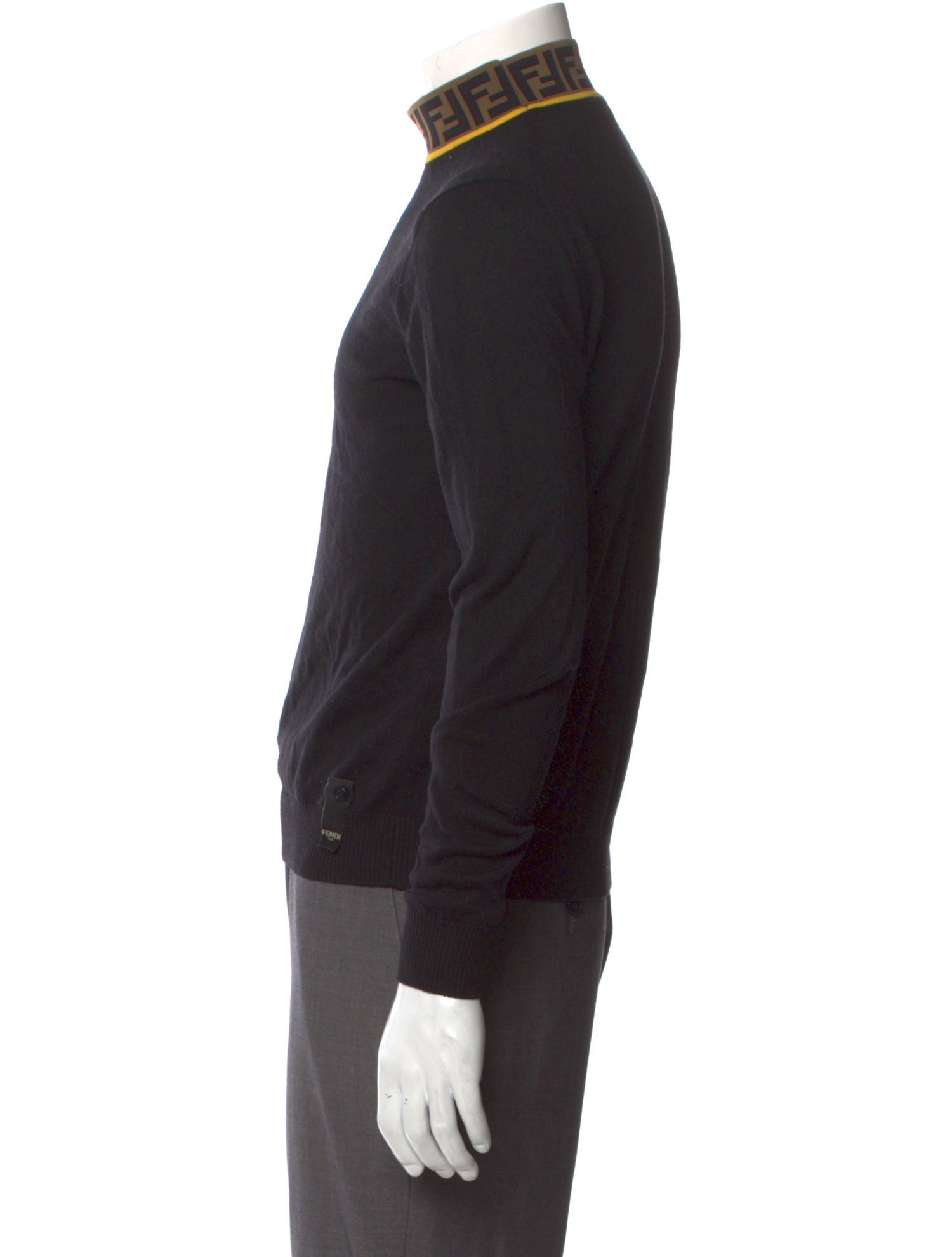 Fendi Printed Turtleneck Pullover