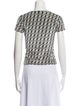 Fendi Printed V-Neck T-Shirt