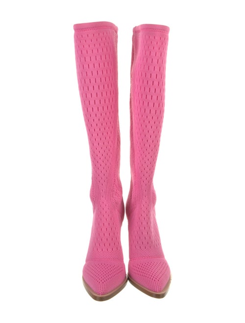 Fendi Colorblock Pattern Sock Boots