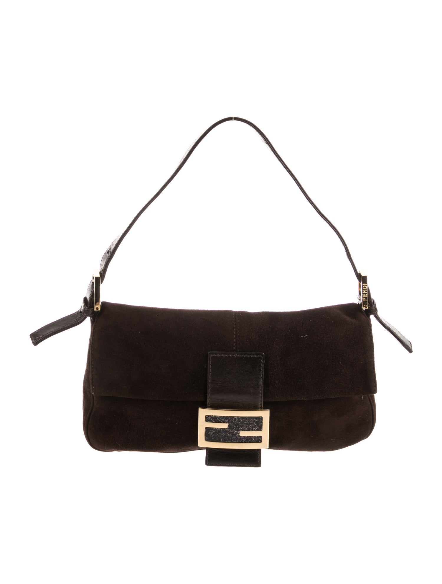 Fendi Beaded Baguette Black Shoulder Bags, Handbags FEN299987 The