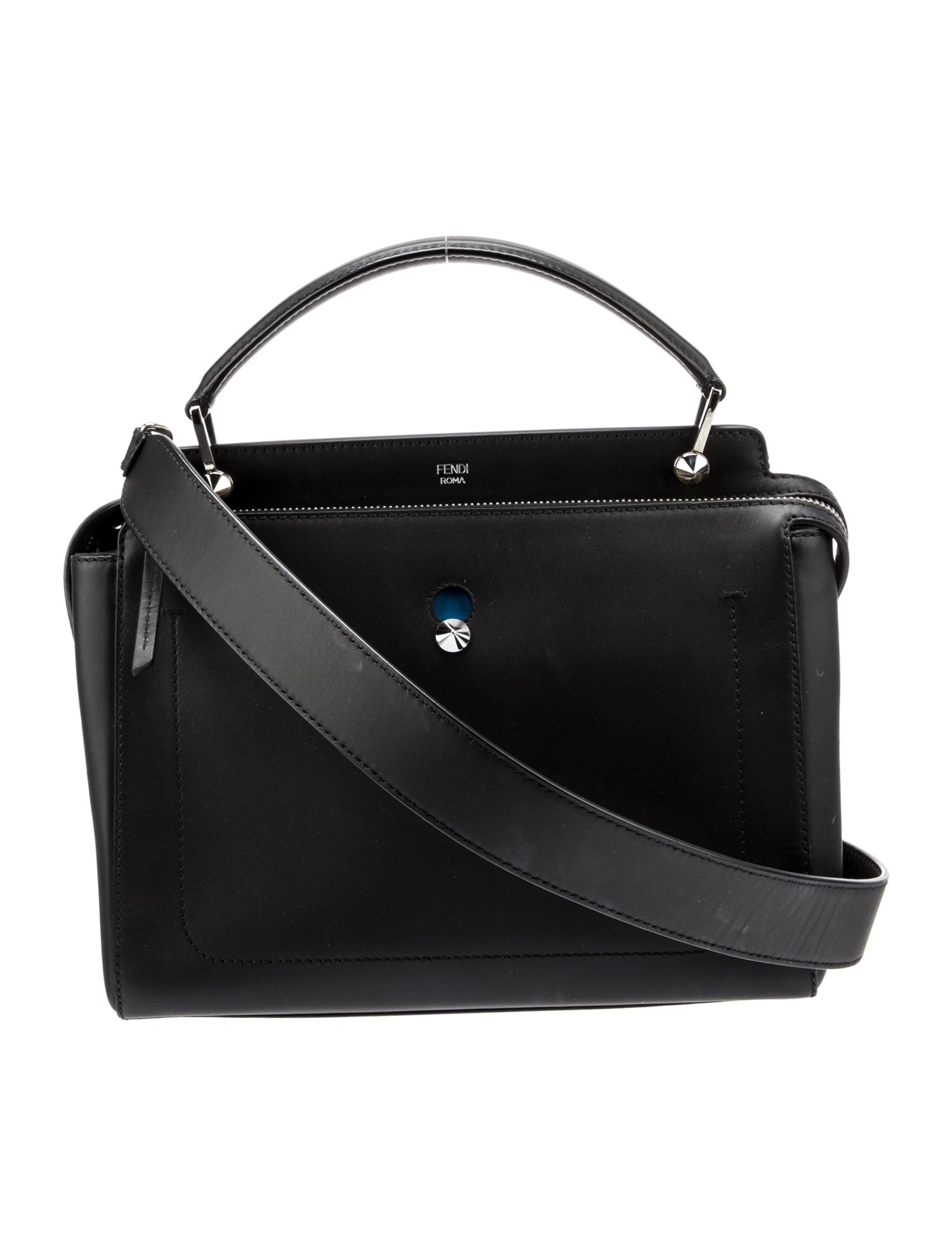 Fendi Medium Handle Bag Black Handle Bags, Handbags FEN305208 The RealReal