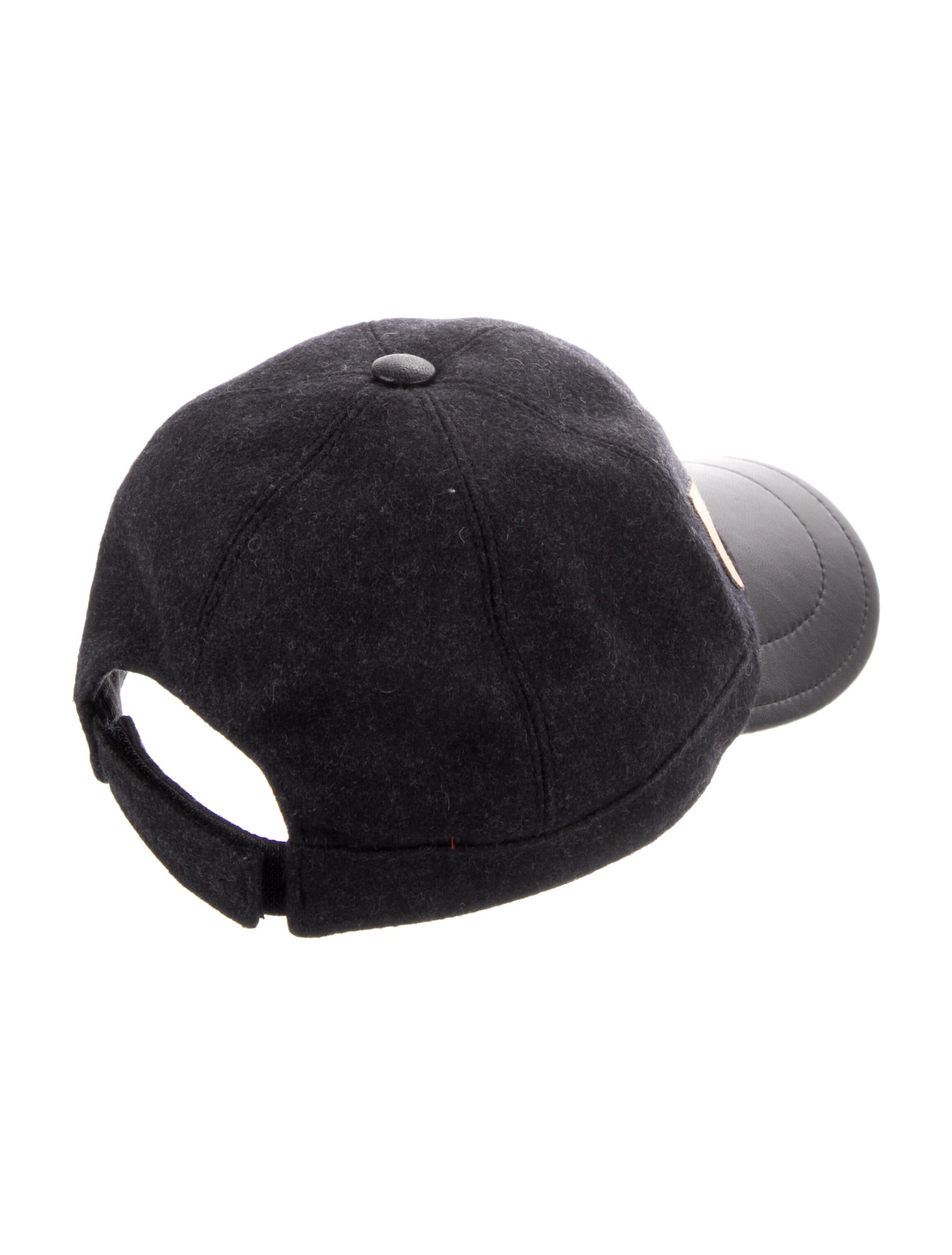 Fendi Wool Monster Eyes Cap - Black Hats, Accessories - FEN306178