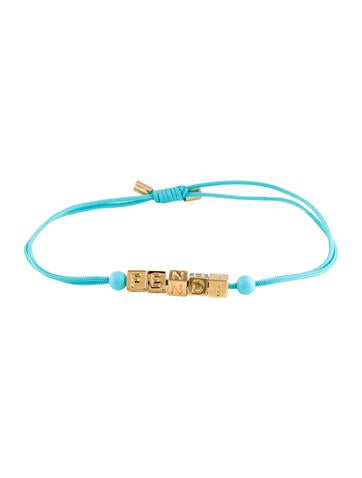Fendi Station Fendigraphy Adjustable Bracelet