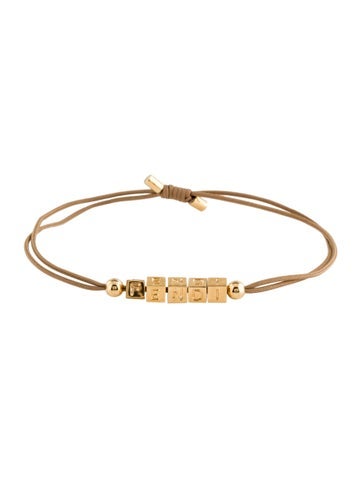 Fendi Station Fendigraphy Adjustable Bracelet