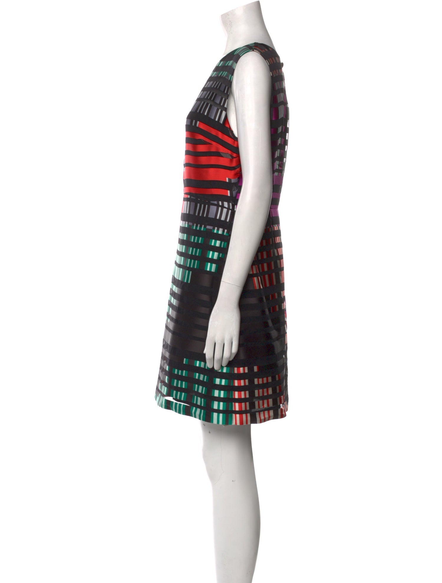 Fendi Women Printed Stretch Tulle Dress