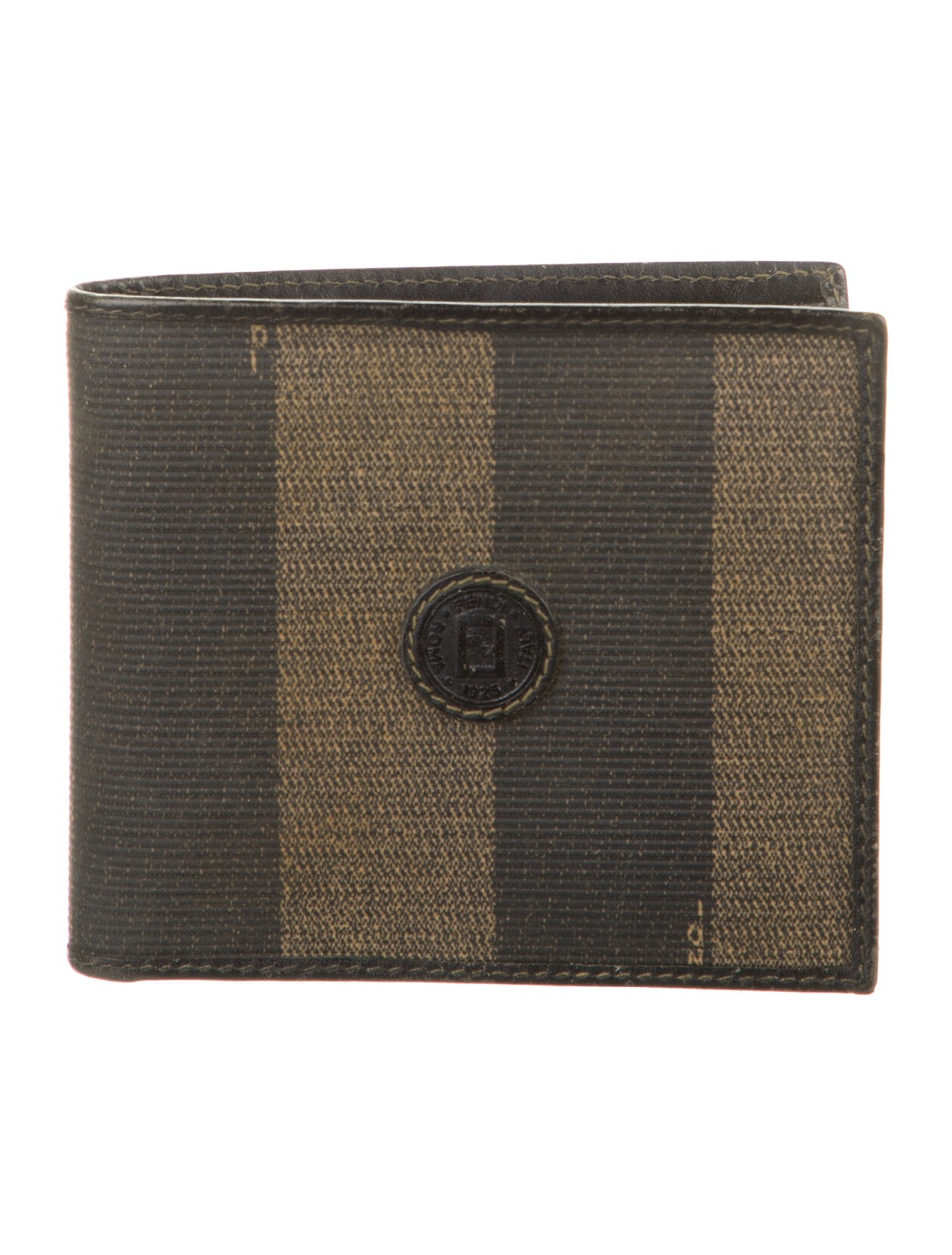 Fendi Pequin Pattern Wallet