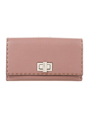 Fendi Wallets Selleria Leather Continental Wallet
