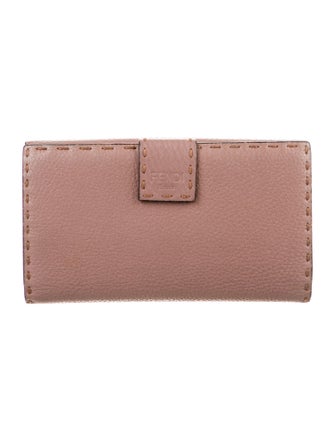 Fendi Selleria Leather Continental Wallet