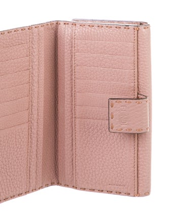 Fendi Selleria Leather Continental Wallet