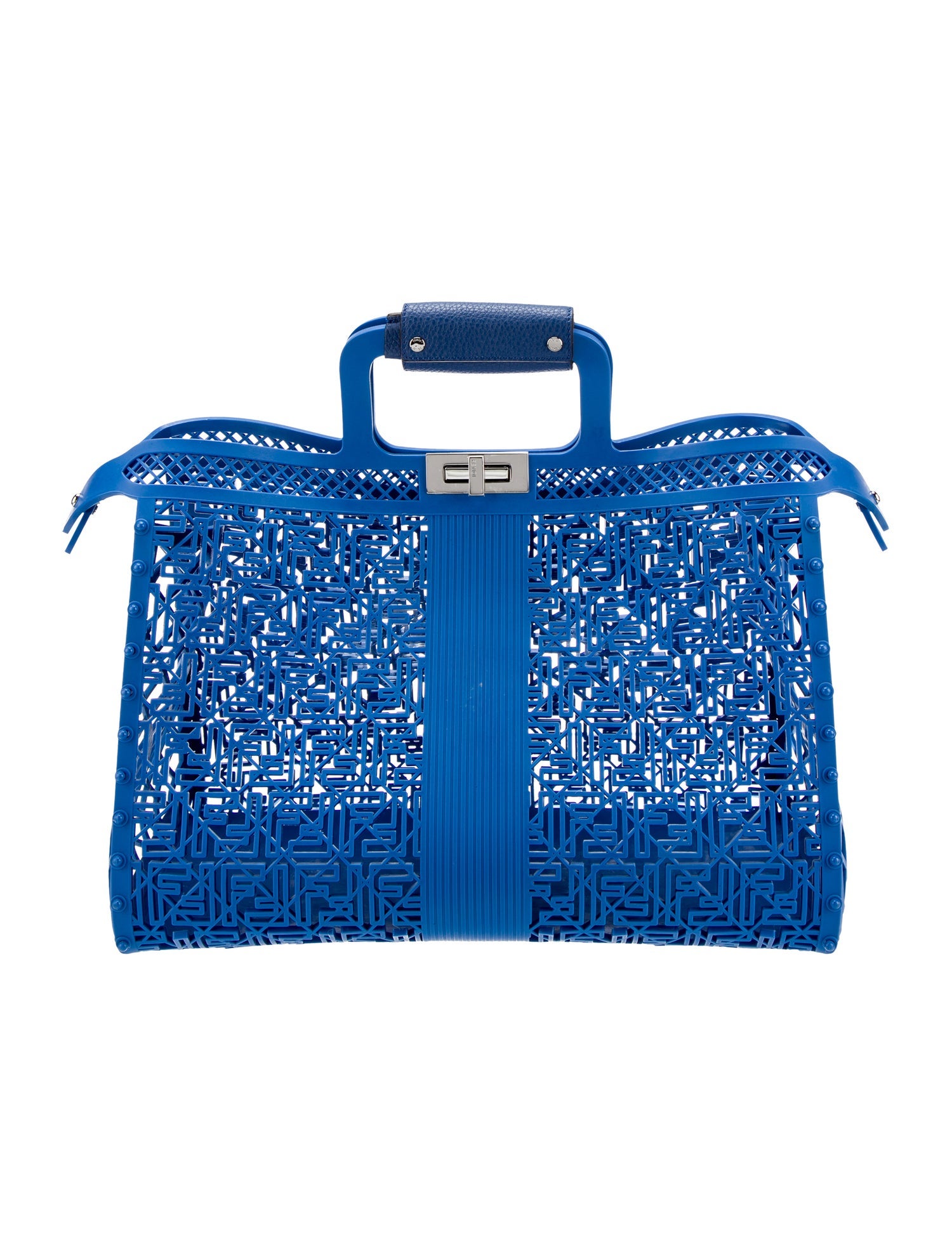 Fendi Zucca Basket Forty8 Tote - Blue Totes, Handbags