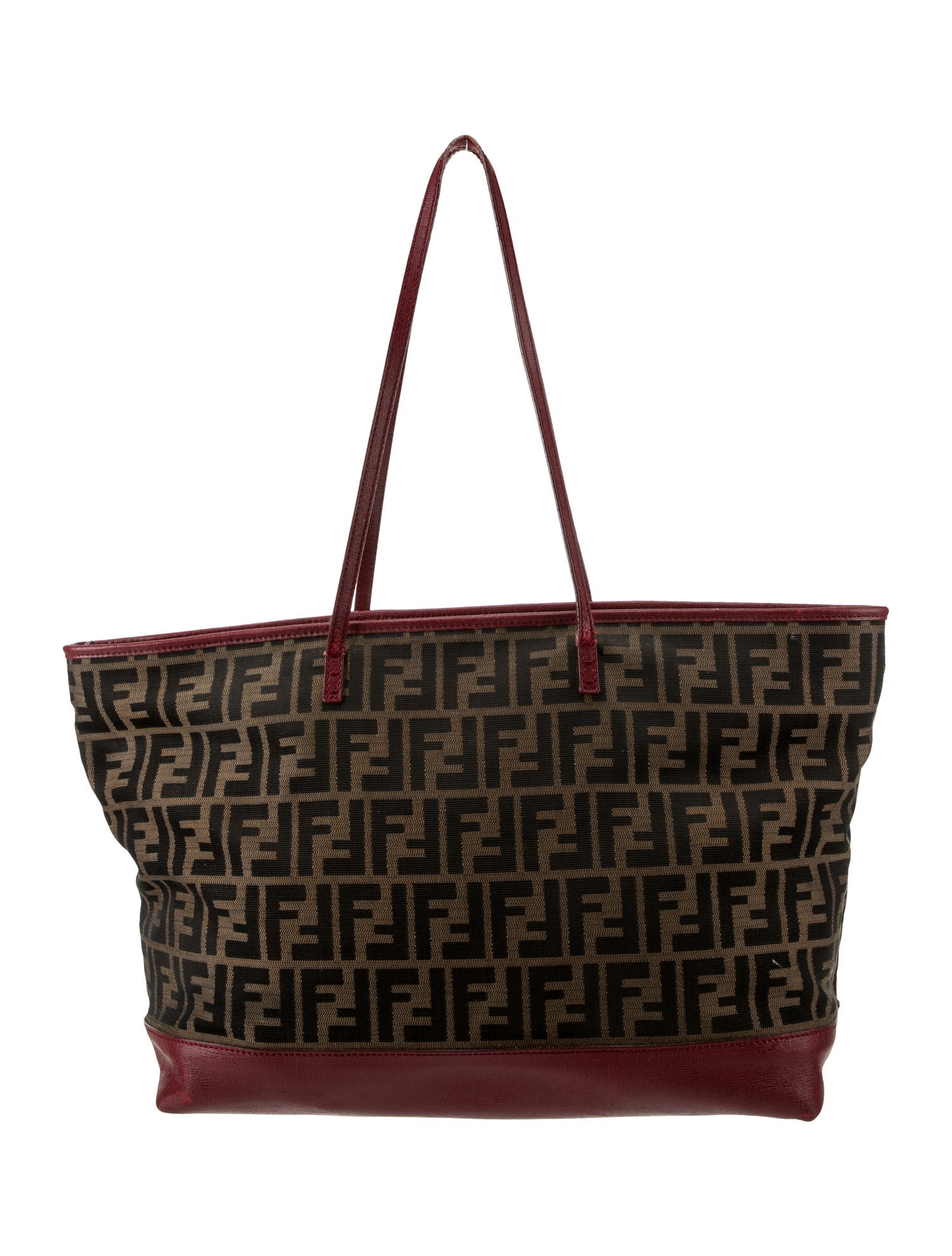 Fendi Zucca Roll Tote - Brown Totes, Handbags - FEN313694 | The