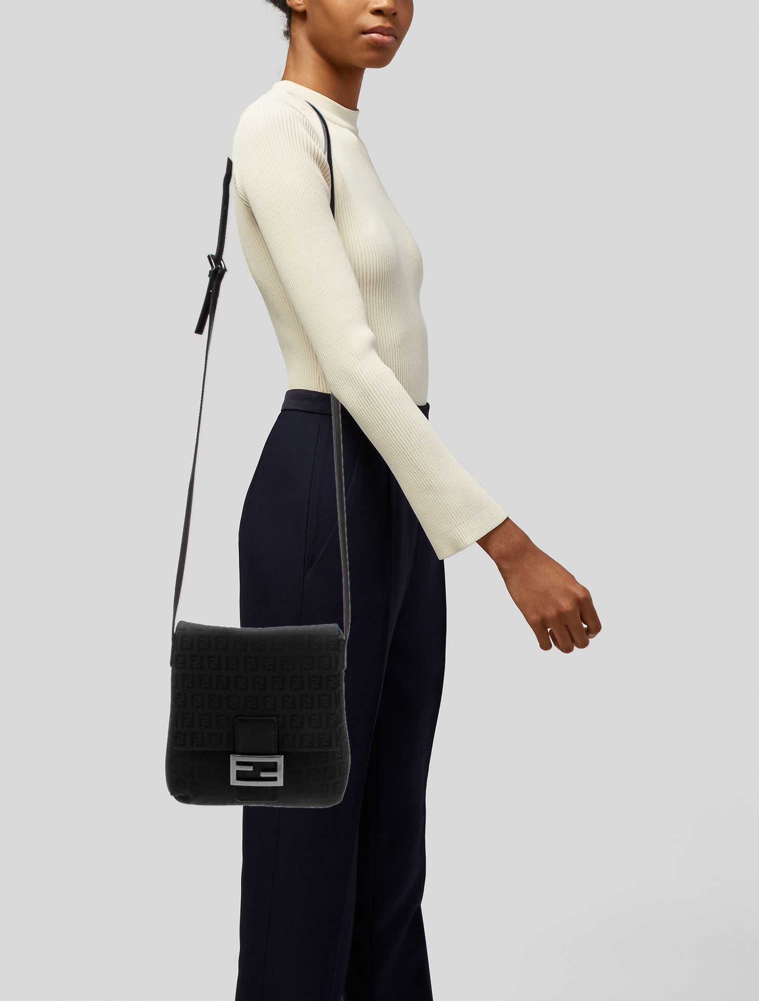 Fendi Zucchino Messenger Bag