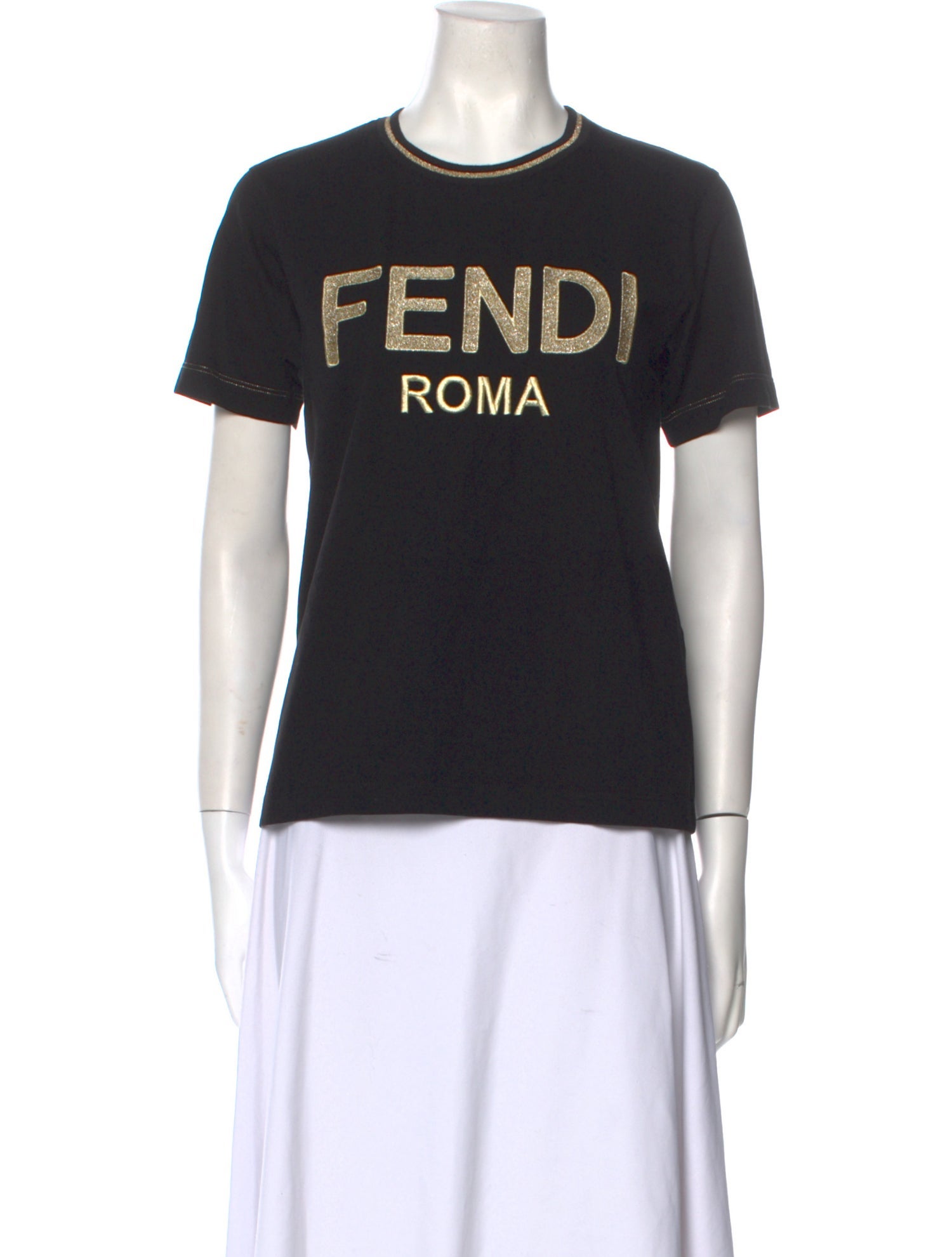 Fendi Graphic Print Crew Neck T-Shirt
