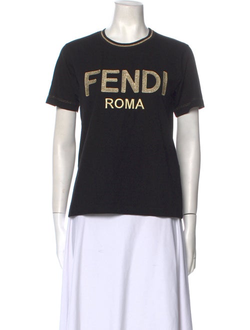 Fendi Graphic Print Crew Neck T-Shirt