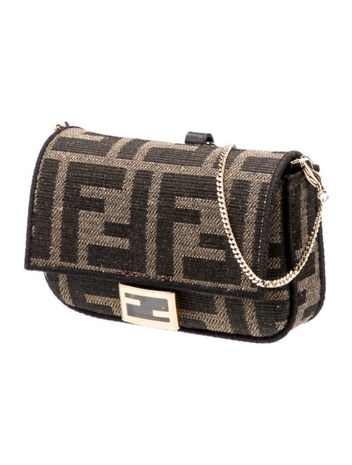 Fendi Zucca Nano Baguette Charm